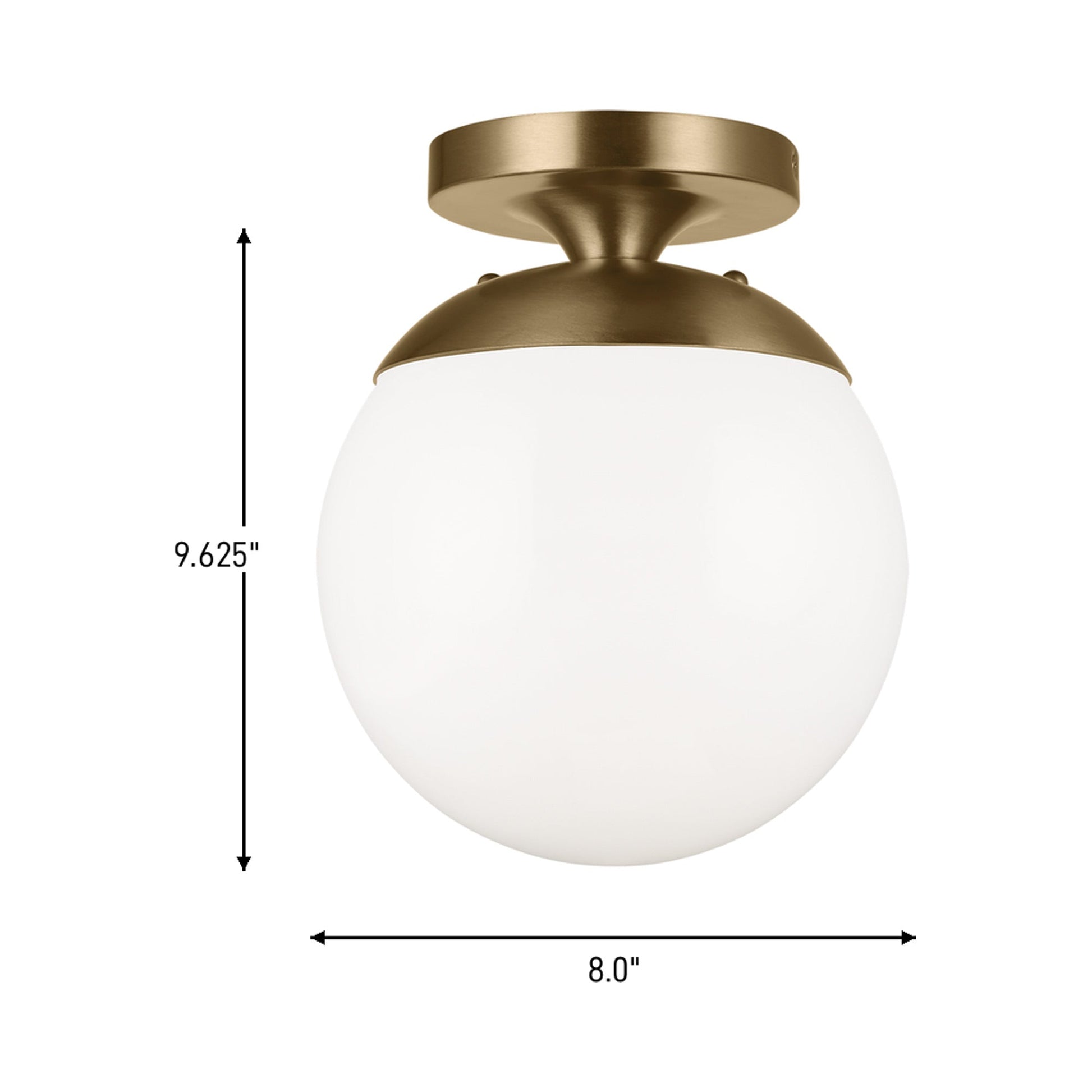 Leo Ceiling / Wall Light - line drawing.