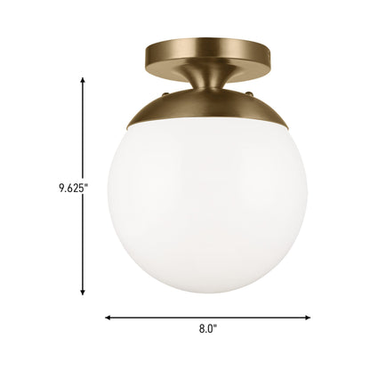 Leo Ceiling / Wall Light - line drawing.