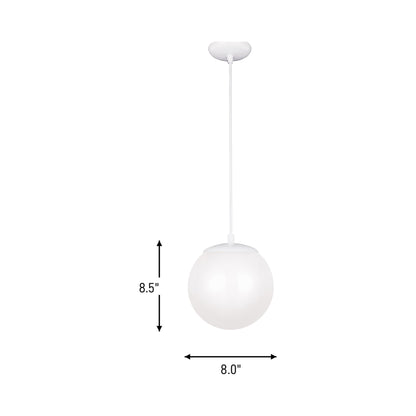Leo Pendant Light - line drawing.