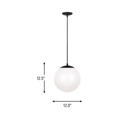 Leo Pendant Light - line drawing.