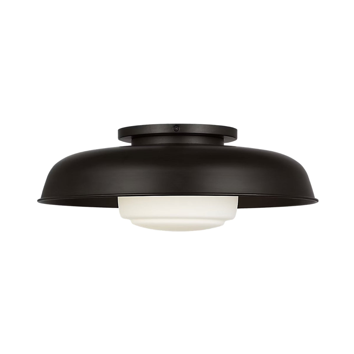 Liora Flush Mount Ceiling Light in Aged Iron/Aged Iron (15-Inch).