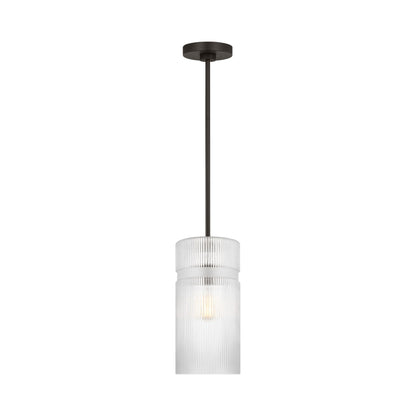 Liouet Glass Pendant Light in Midnight Black.