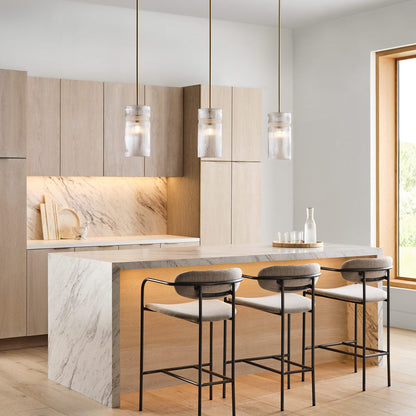 Liouet Glass Pendant Light in kitchen.