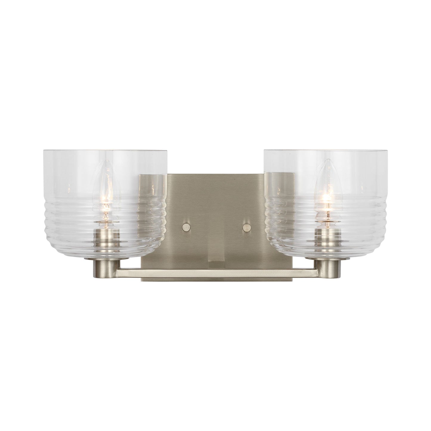 Lochdale Bath Vanity Light in Brushed Nickel (2-Light).