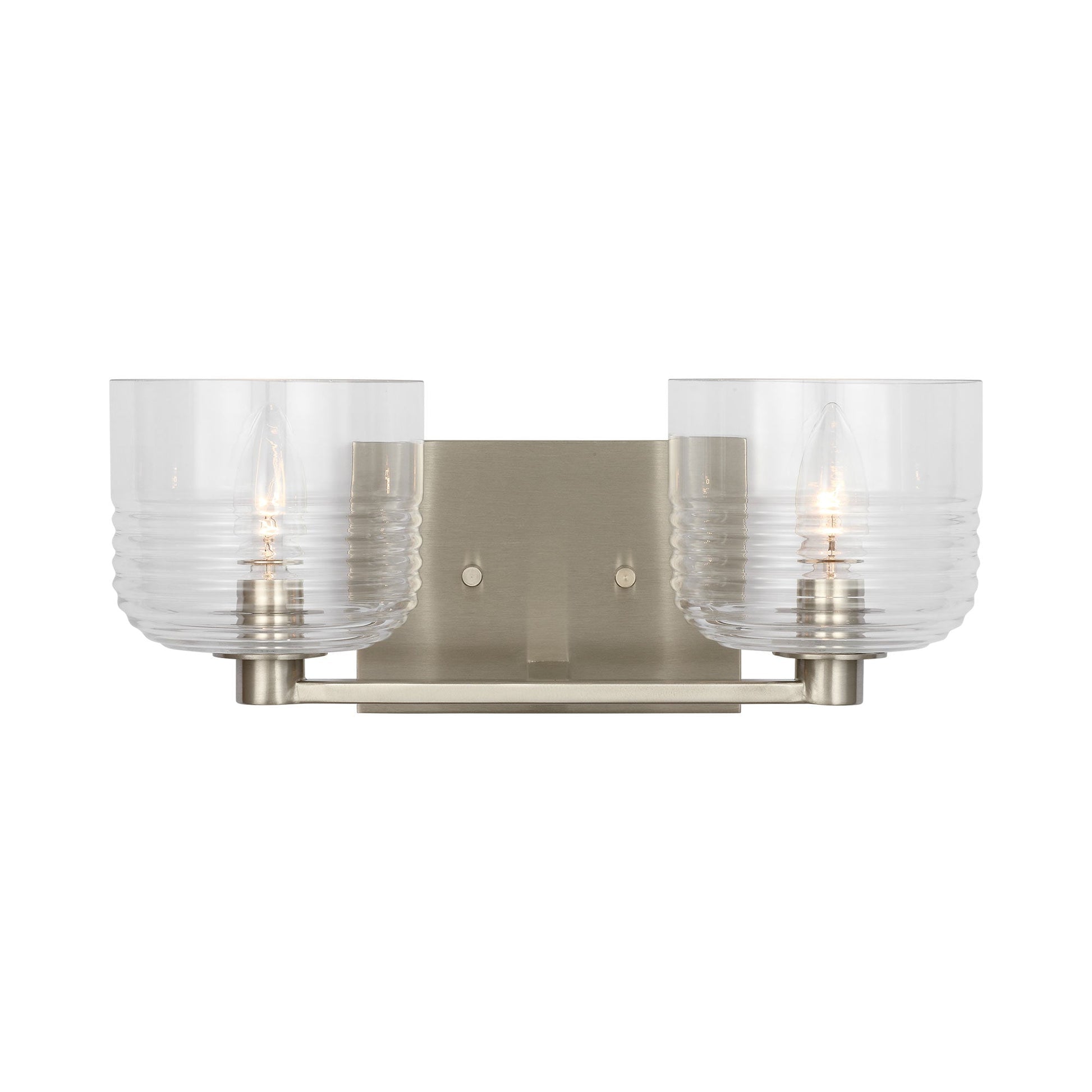 Lochdale Bath Vanity Light in Brushed Nickel (2-Light).