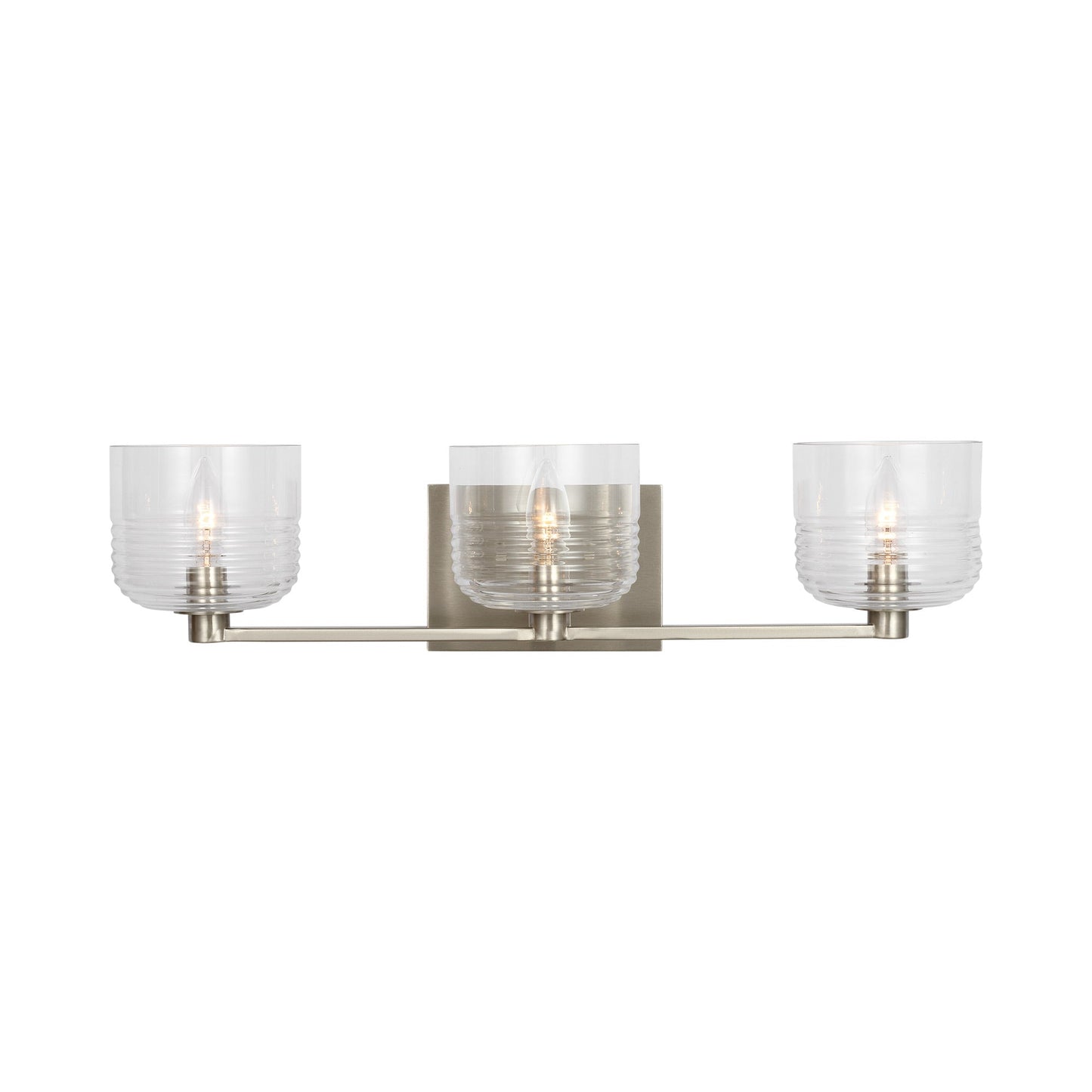 Lochdale Bath Vanity Light in Brushed Nickel (3-Light).