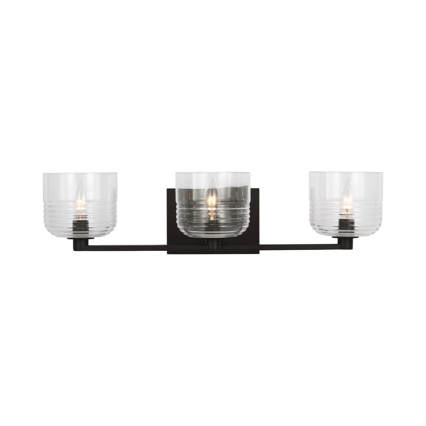 Lochdale Bath Vanity Light in Midnight Black (3-Light).
