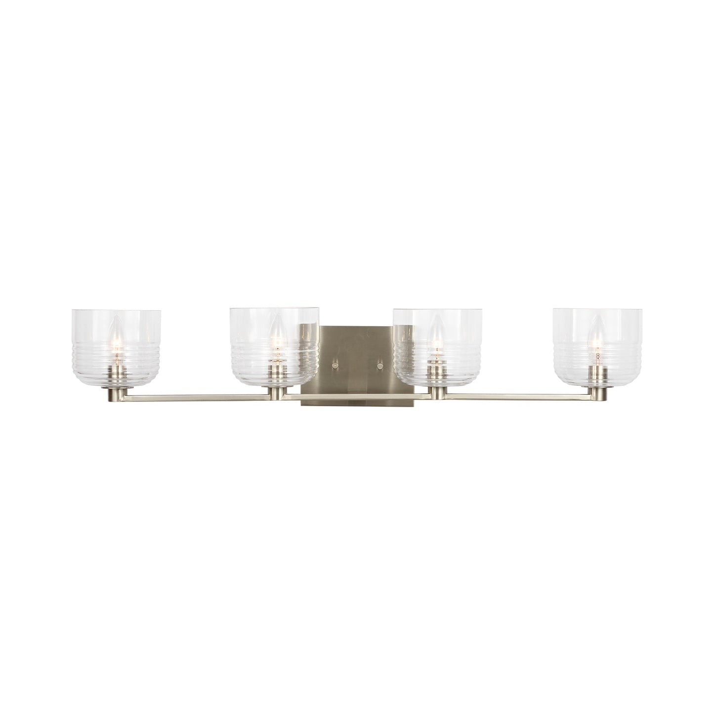 Lochdale Bath Vanity Light in Brushed Nickel (4-Light).