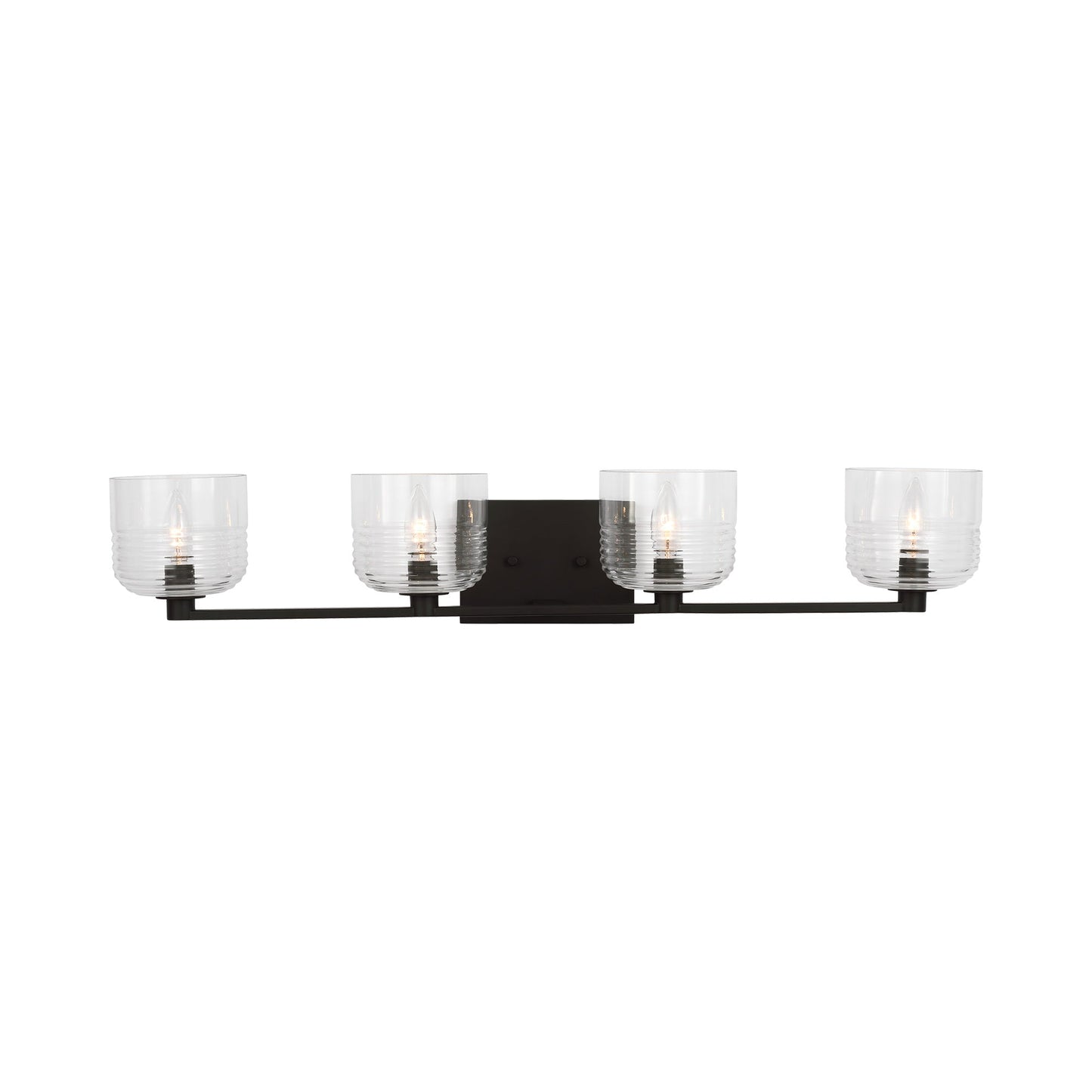 Lochdale Bath Vanity Light in Midnight Black (4-Light).