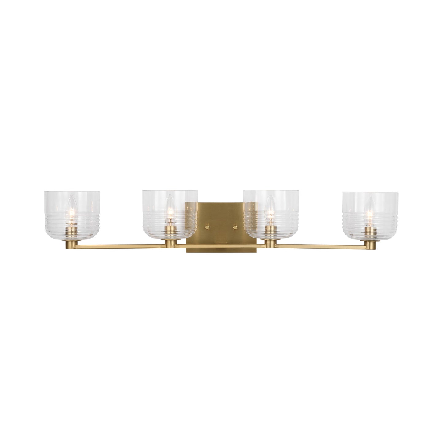 Lochdale Bath Vanity Light in Satin Brass (4-Light).