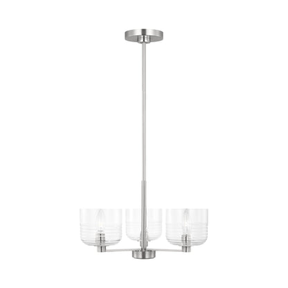 Lochdale Chandelier in Brushed Nickel (3-Light).