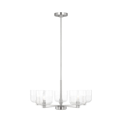 Lochdale Chandelier in Brushed Nickel (5-Light).