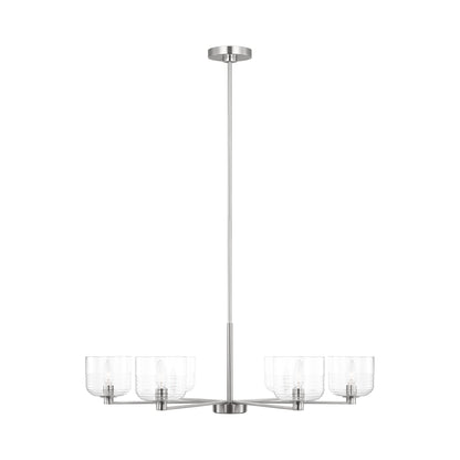 Lochdale Chandelier in Brushed Nickel (6-Light).