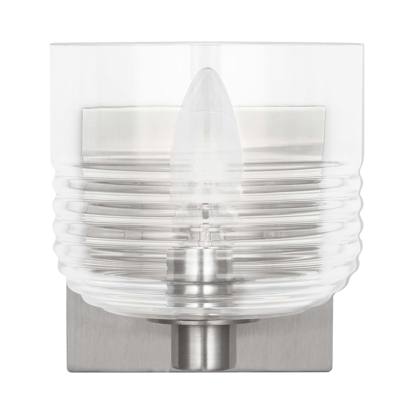 Lochdale Wall Light in Brushed Nickel.