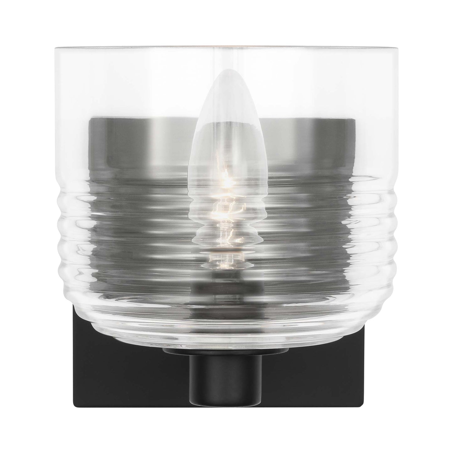 Lochdale Wall Light in Midnight Black.