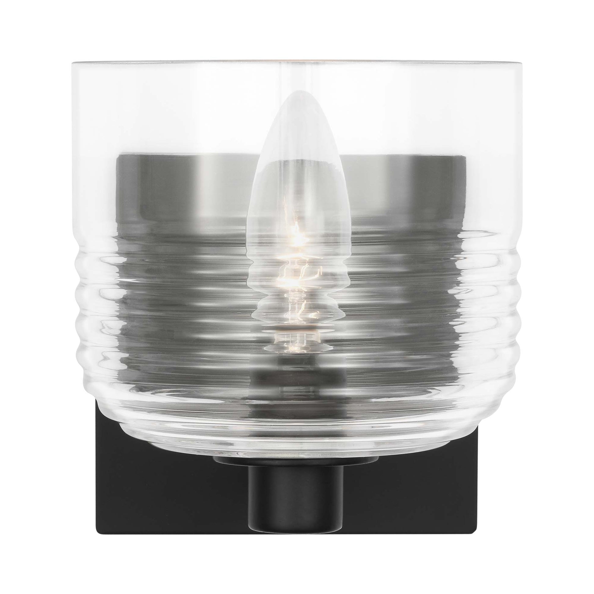 Lochdale Wall Light in Midnight Black.