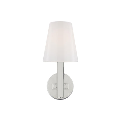 Logan Bath Wall Light in Polished Nickel.