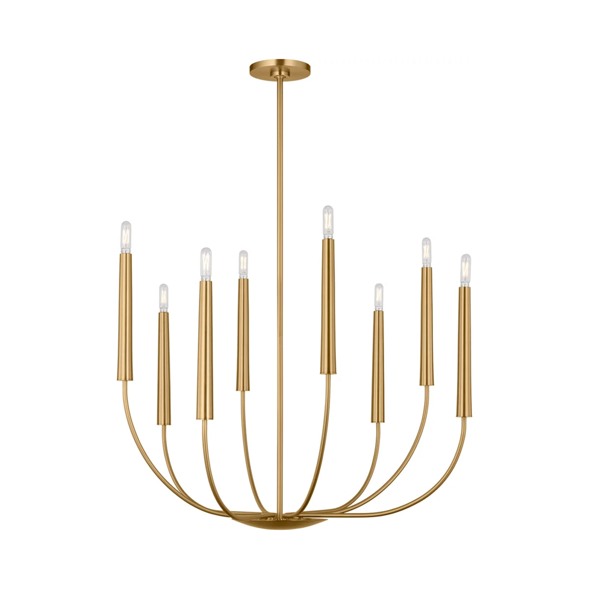 Lois Chandelier in Burnished Brass (8-Light).