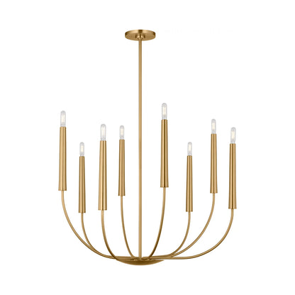 Lois Chandelier in Burnished Brass (8-Light).