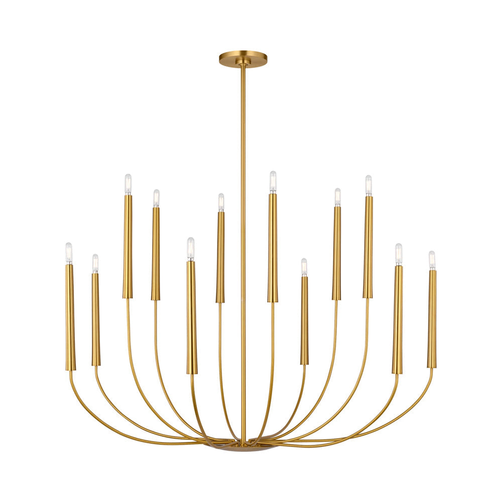 Lois Chandelier in Burnished Brass (12-Light).