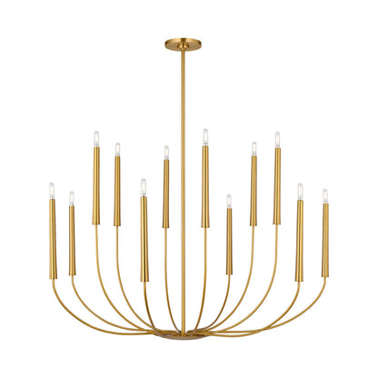 Lois Chandelier in Burnished Brass (12-Light).