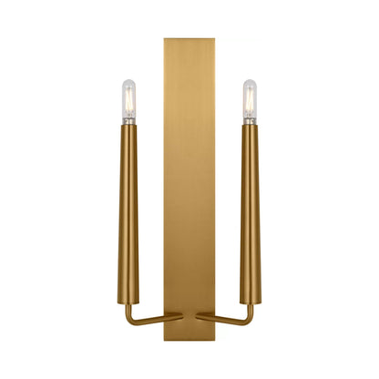 Lois Wall Light in Burnished Brass (2-Light).