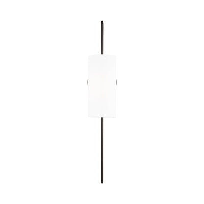 Lowell Bath Wall Light in Aged Iron.