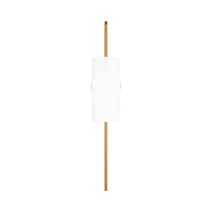 Lowell Bath Wall Light in Brushed Brass.