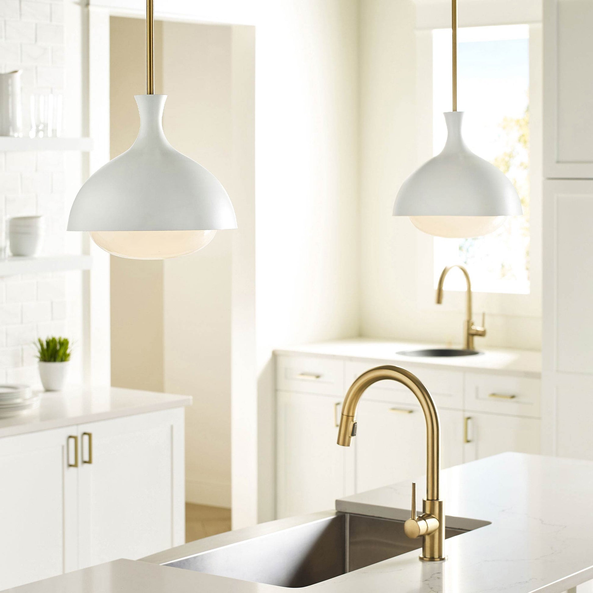 Lucerne Pendant Light in kitchen.