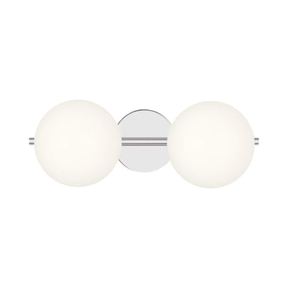 Lune Vanity Wall Light in Chrome (2-Light).
