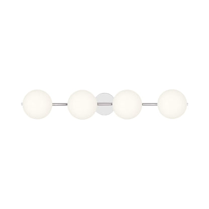 Lune Vanity Wall Light in Chrome (4-Light).