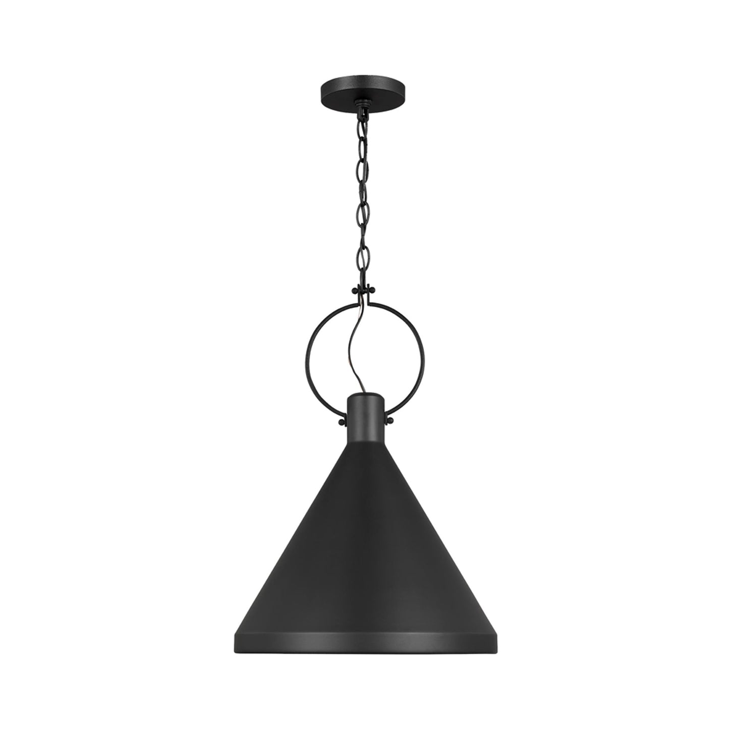 Lyon Pendant Light in Midnight Black (Medium).