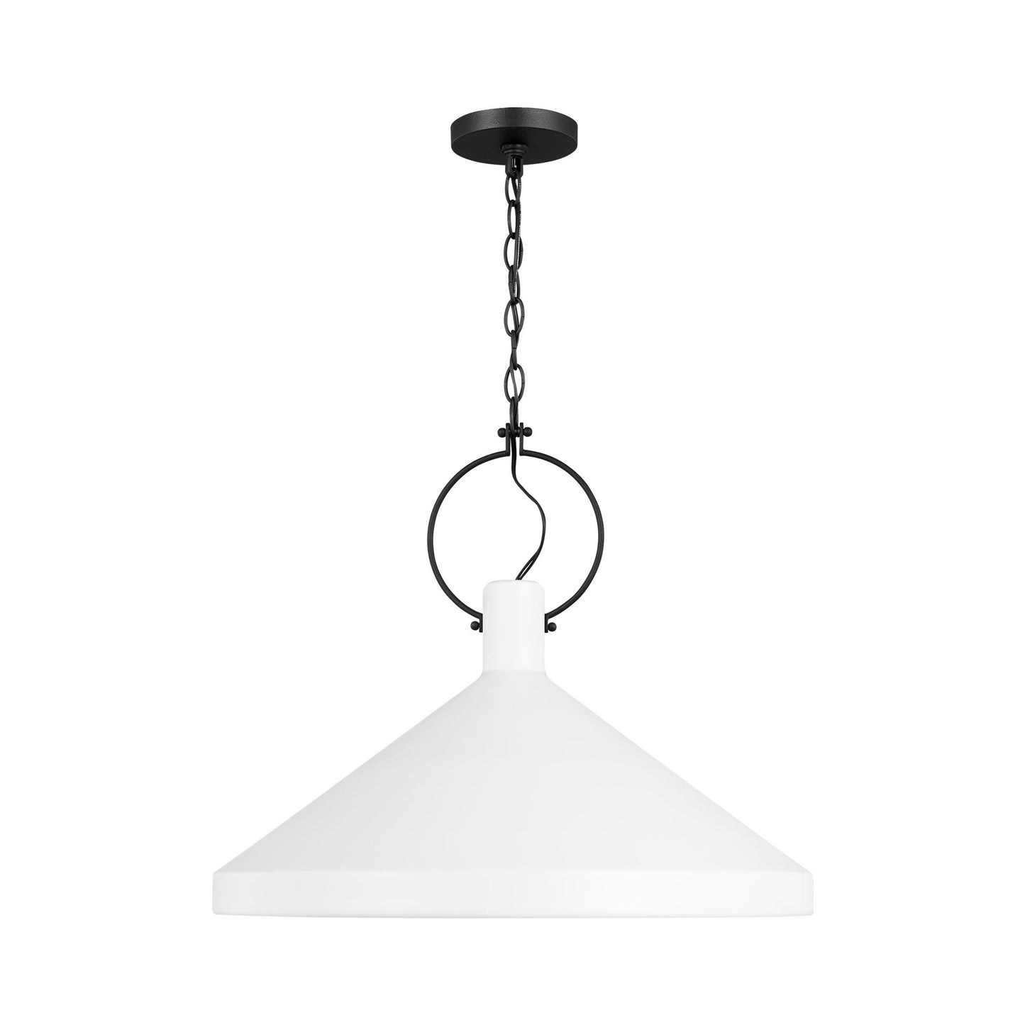 Lyon Pendant Light in Matte White (Large).