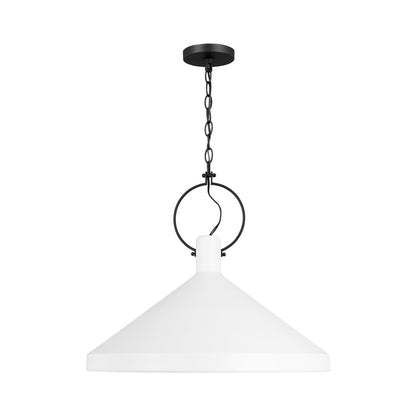 Lyon Pendant Light in Matte White (Large).