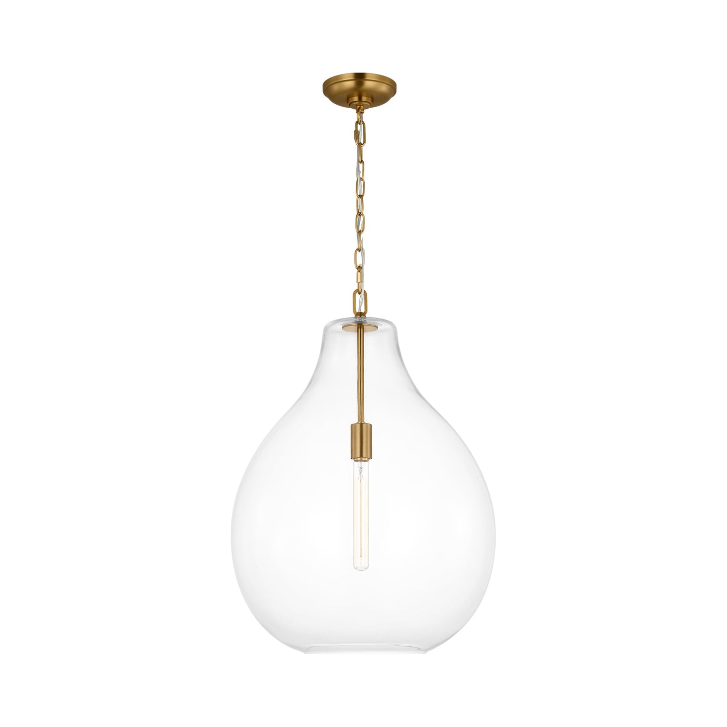 Magnus Pendant Light in Burnished Brass (X-Large).
