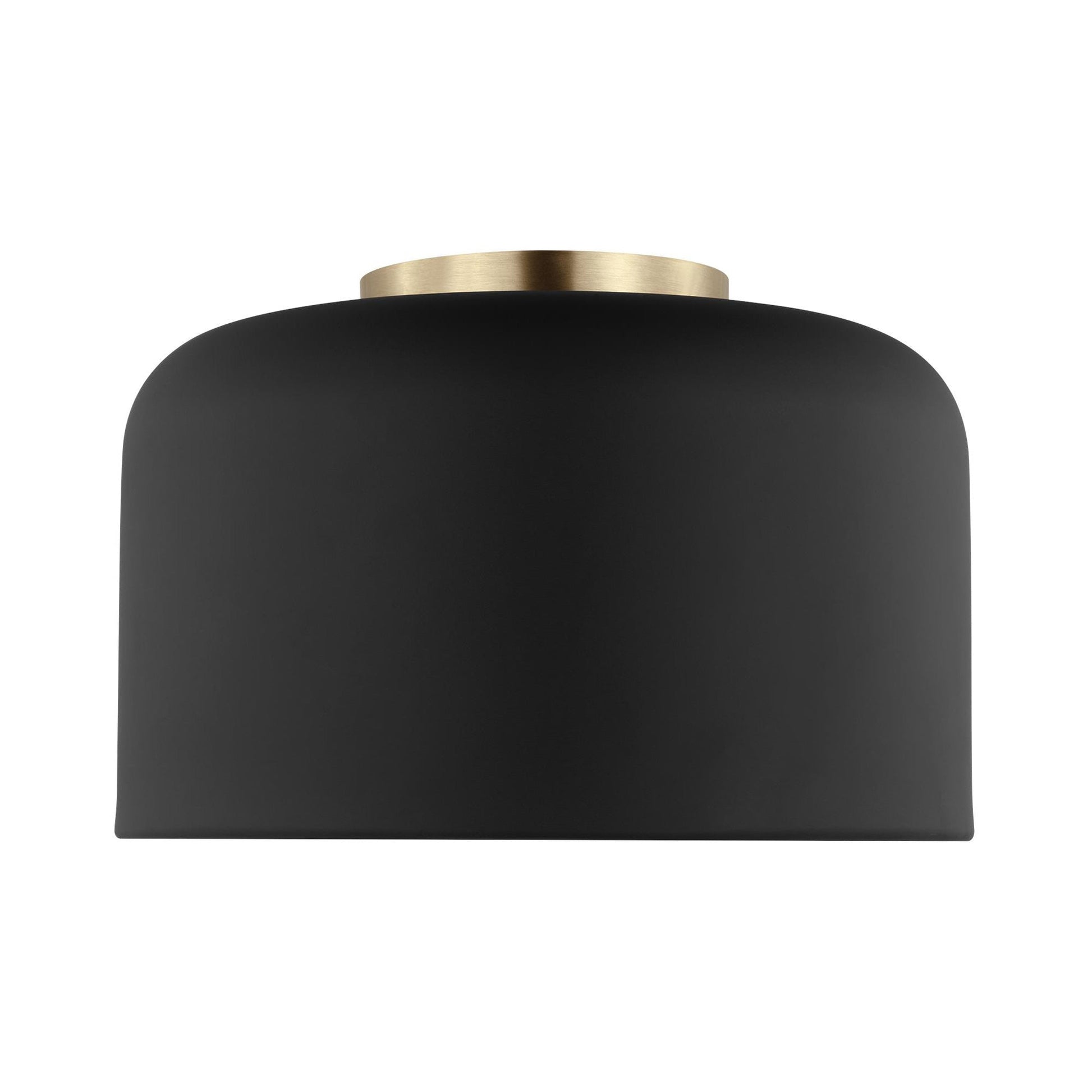 Malone Flush Mount Ceiling Light in Midnight Black (Small).