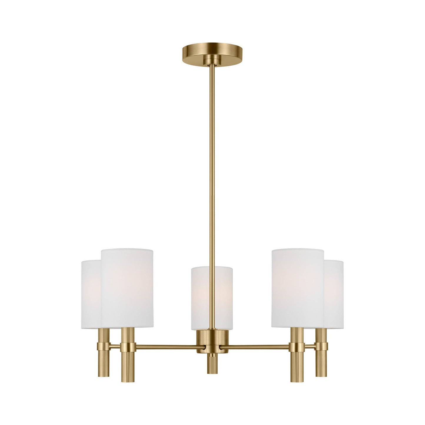 Manor Chandelier in Satin Brass (Medium).
