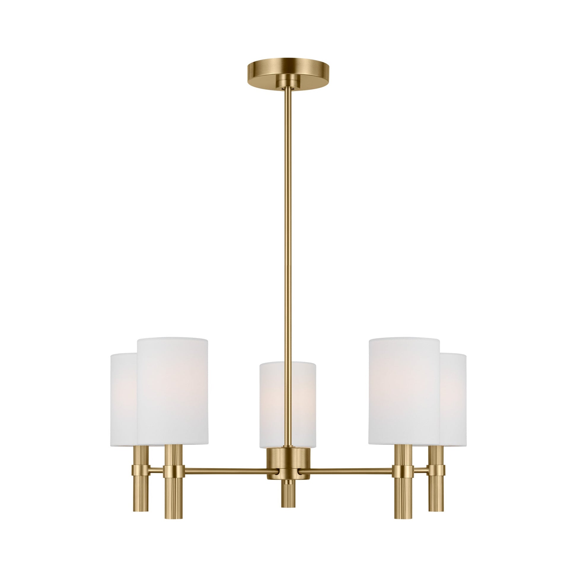 Manor Chandelier in Satin Brass (Medium).