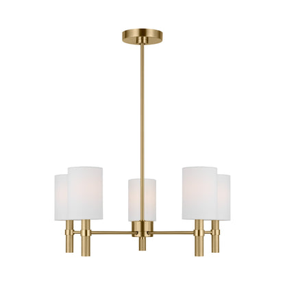 Manor Chandelier in Satin Brass (Medium).