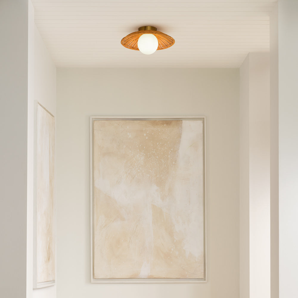 Mari Flush Mount Wall Light in Detail.