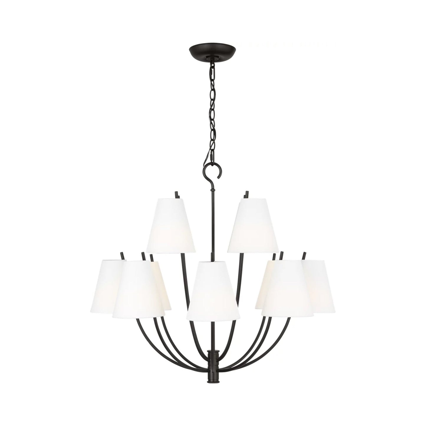 Marina Chandelier in Aged Iron (30-Inch).