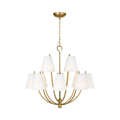 Marina Chandelier in Burnished Brass (30-Inch).
