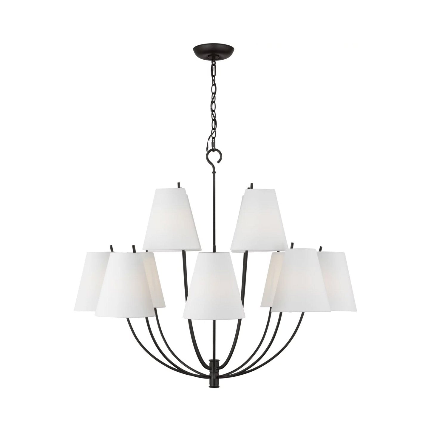 Marina Chandelier in Aged Iron (40-Inch).