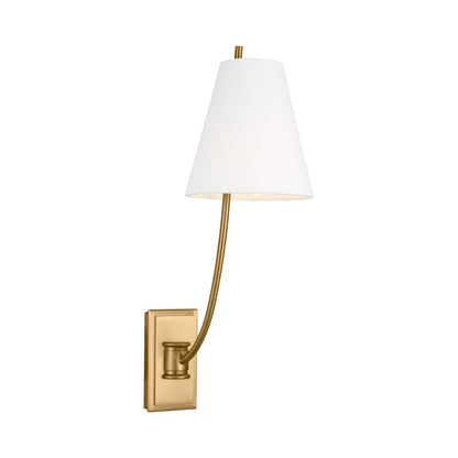 Marina Wall Light in Burnished Brass (1-Light).