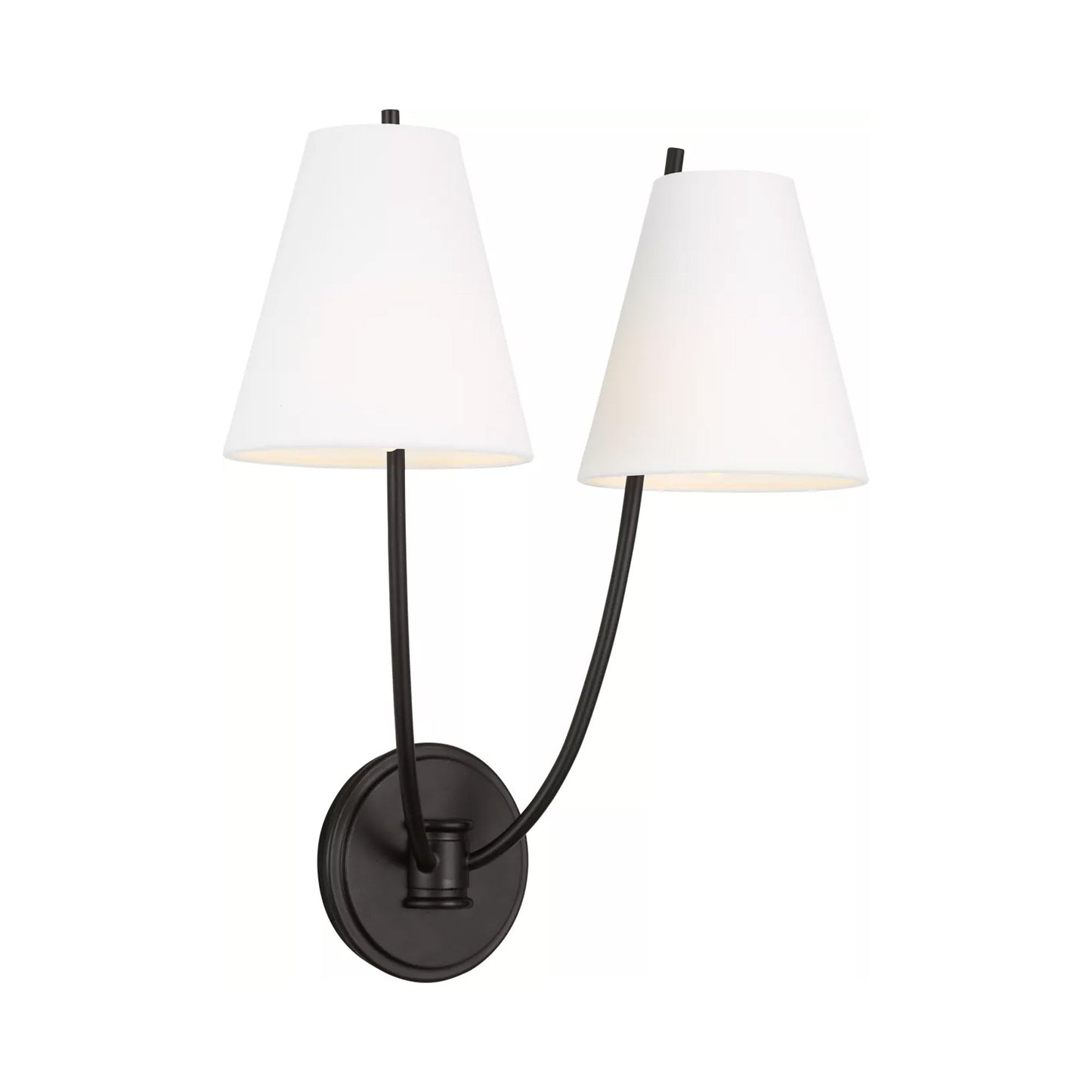 Marina Wall Light in Aged Iron (2-Light).