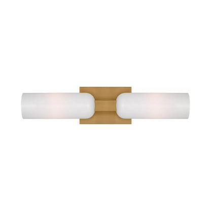 Maroux Bath Wall Light in Burnished Brass.