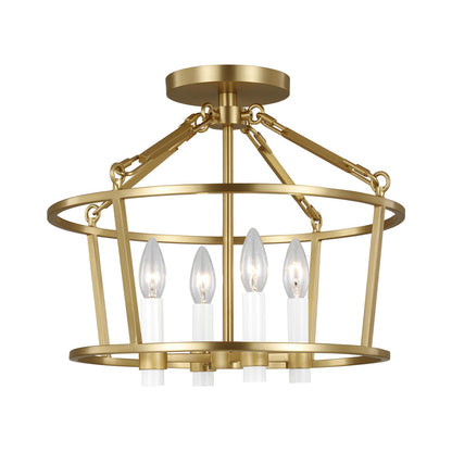 Marston Semi-Flush Mount Ceiling Light in Detail.