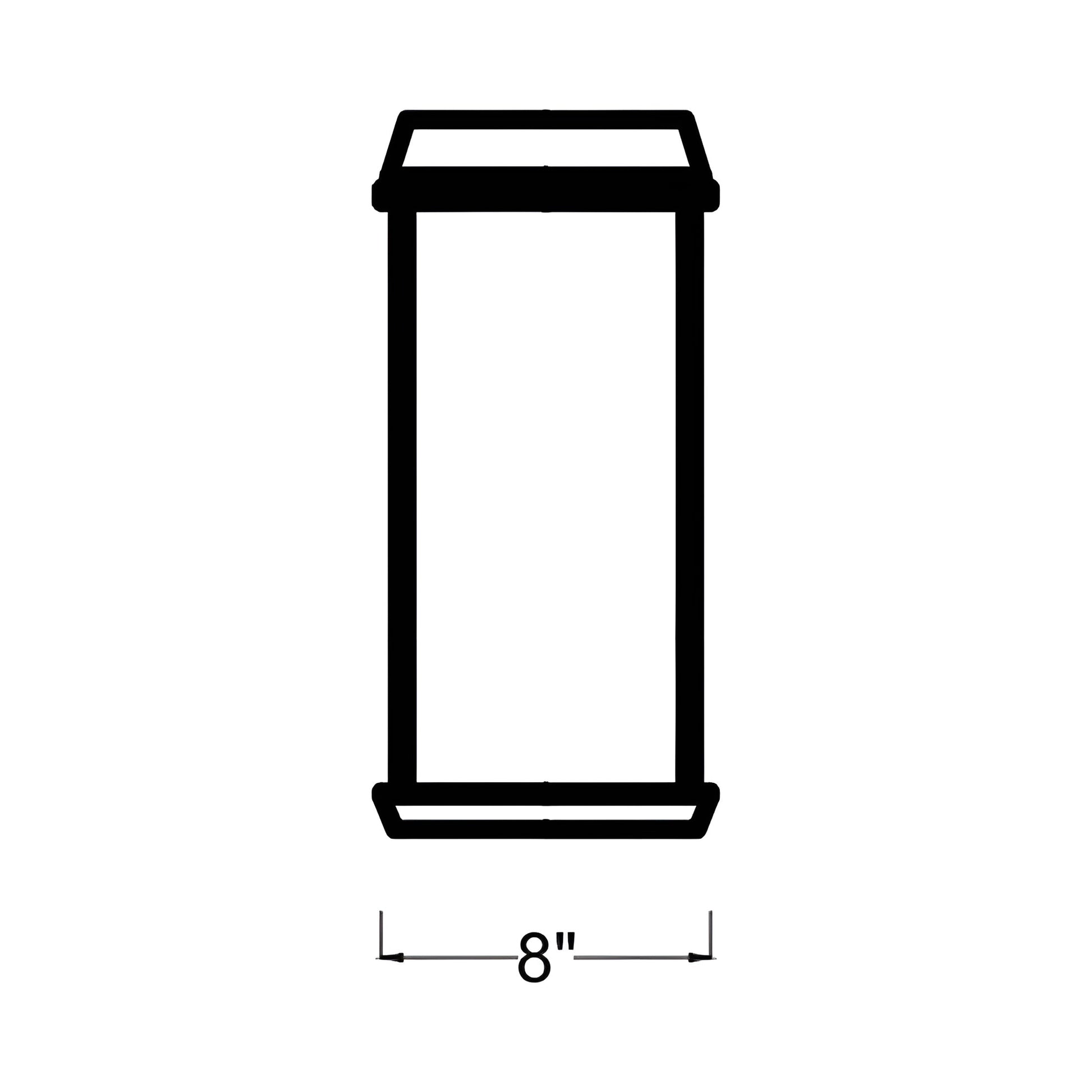 McHenry Outdoor LED Wall Light - line drawing.