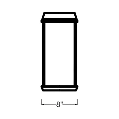 McHenry Outdoor LED Wall Light - line drawing.