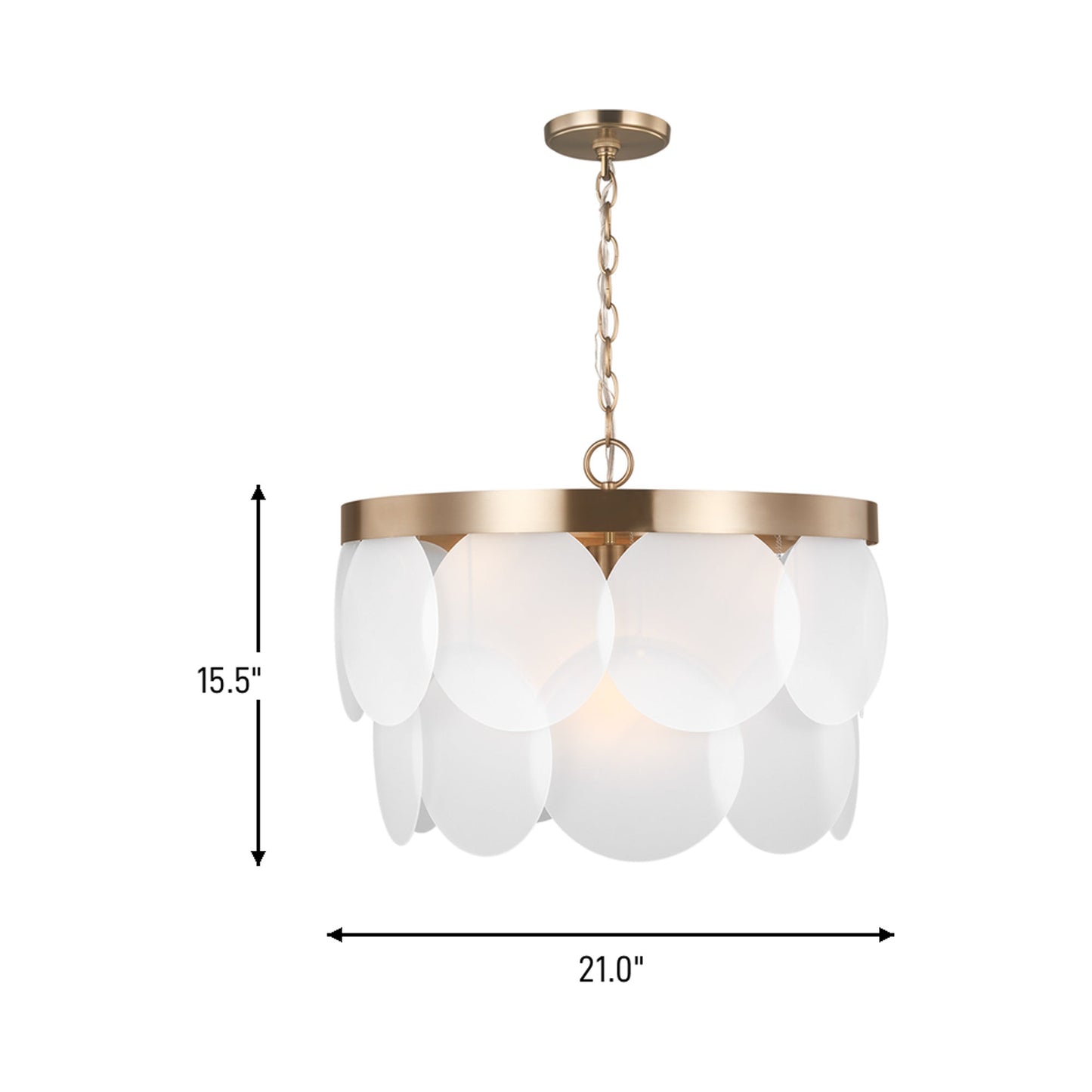 Mellita Pendant Light - line drawing.